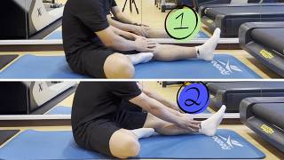 Hamstring stretch - sitting