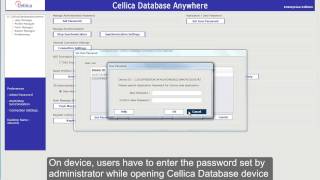 How to set Password for Cellica Database Application/Profiles/Forms/Reports? screenshot 2