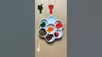 Sprunki color mixing, what’s the second character Part6 #colormixing #shorts #asmr