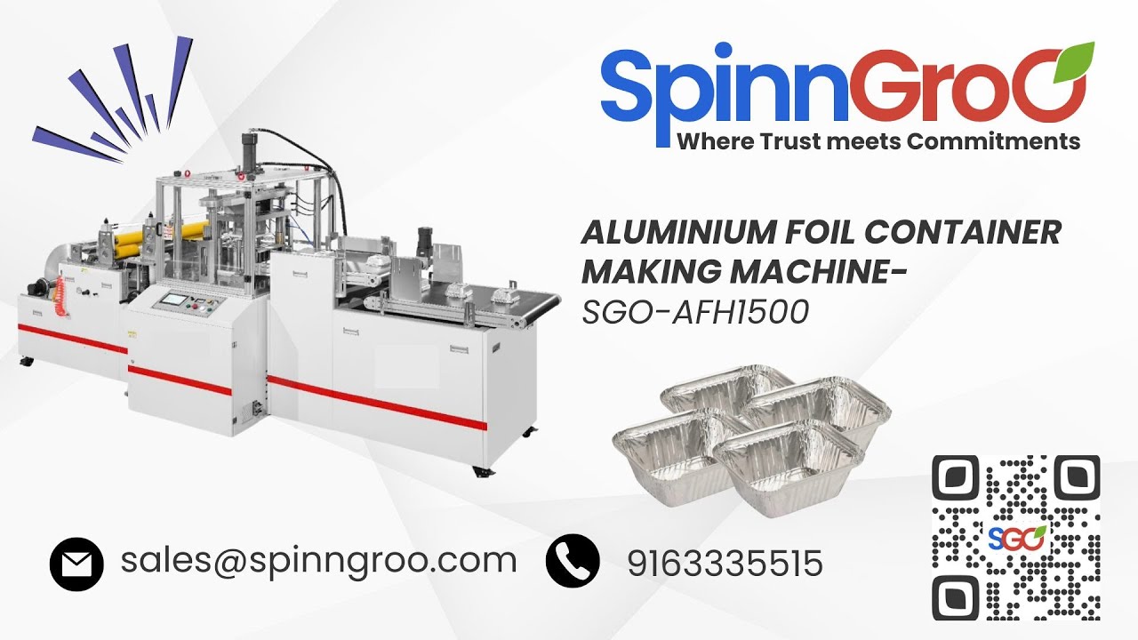 𝗔𝗹𝘂𝗺𝗶𝗻𝗶𝘂𝗺 𝗙𝗼𝗶𝗹 𝗖𝗼𝗻𝘁𝗮𝗶𝗻𝗲𝗿 𝗠𝗮𝗸𝗶𝗻𝗴 𝗠𝗮𝗰𝗵𝗶𝗻𝗲 - 𝗦𝗚𝗢-𝗔𝗙𝗛𝟭𝟱𝟬𝟬