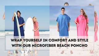 Microfiber Beach Poncho - Microfiber Beach Bath Towel  for Adults