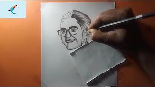Sketch of Rashmika mandanna//celebrity drawing screenshot 1