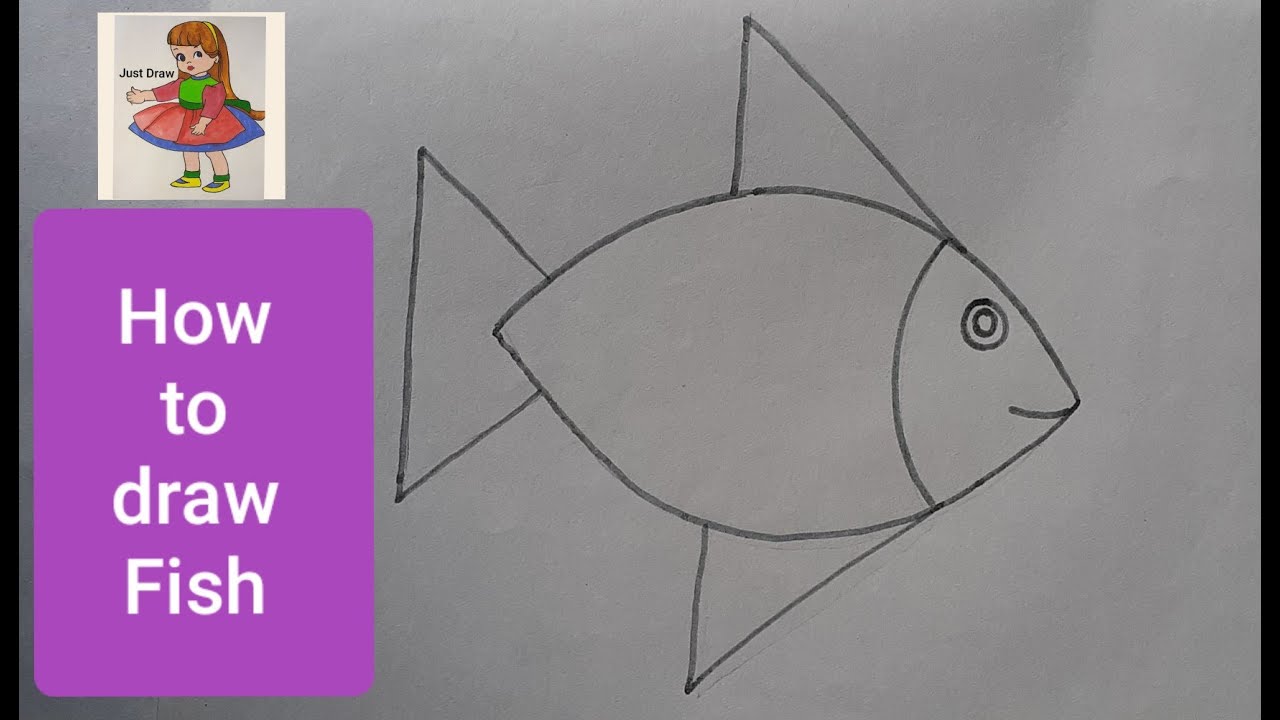 How to draw Fish - YouTube