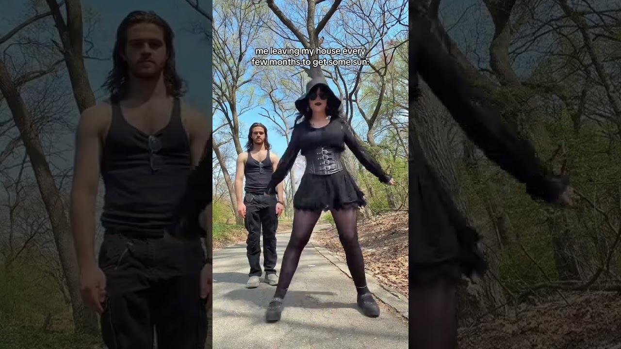 Korn Dancing in the Sun🤯 #goth #dance #gothgirl #victoriangothic #gothic #trend #korn #summer