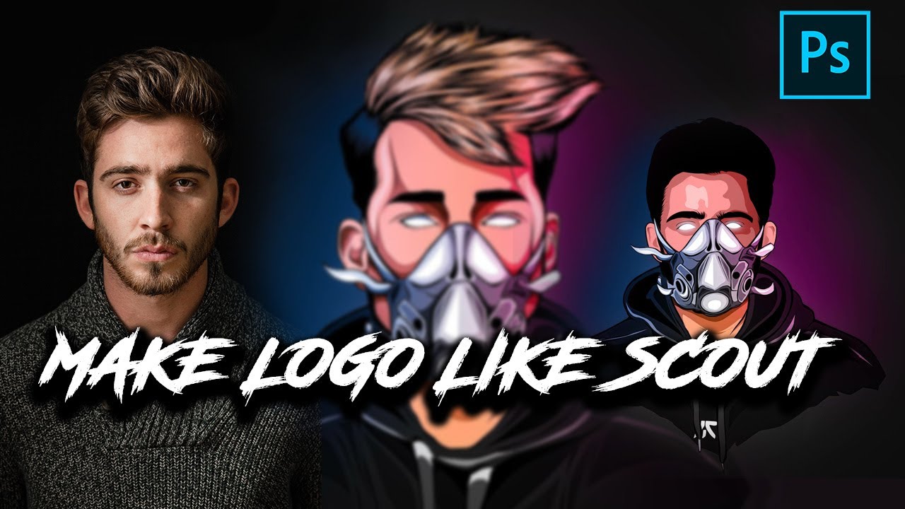 How To Make Your Own Logo Like Scout Using Photoshop Make Customized Vector Logo In Simple Steps Youtube