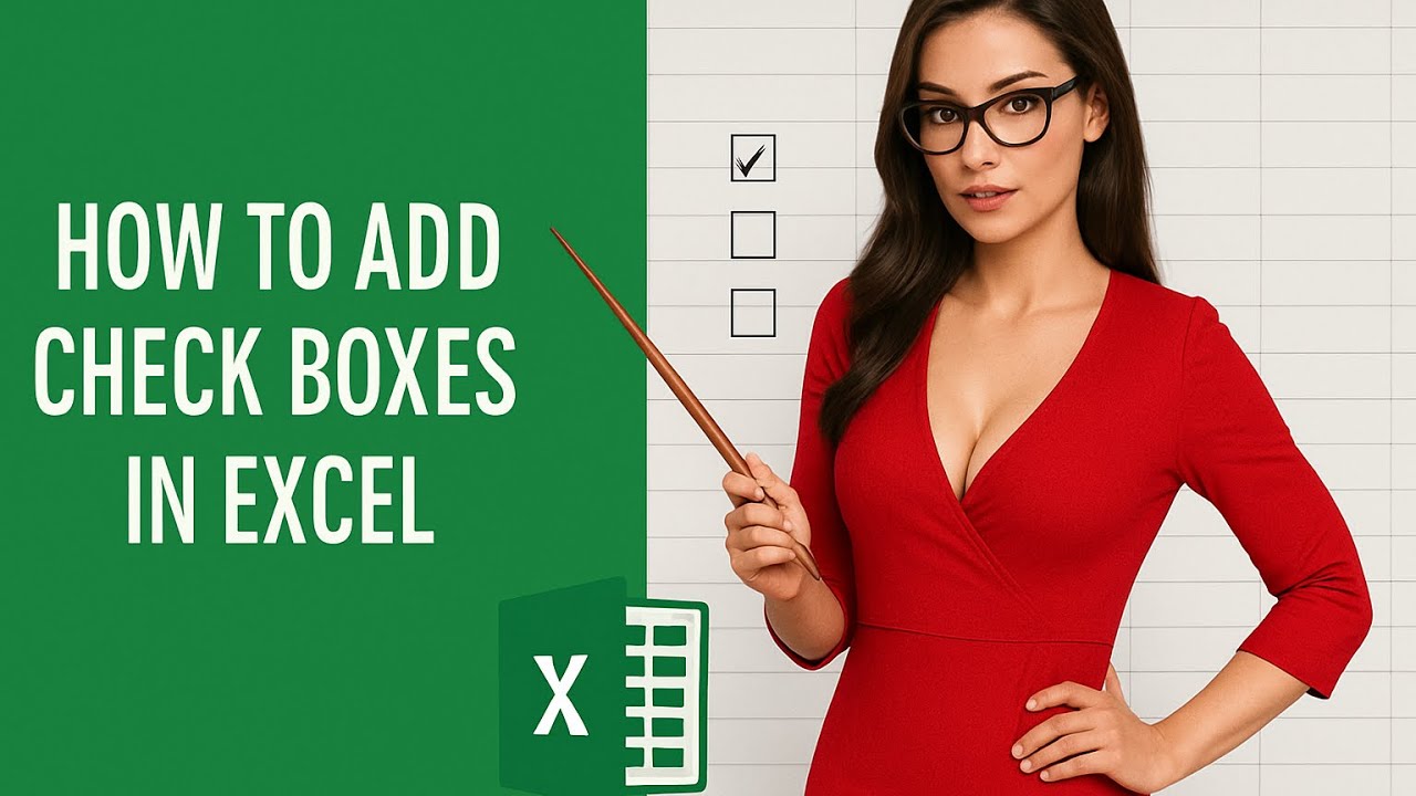 How to add Check Boxes in Excel? I show you one way to add this ...