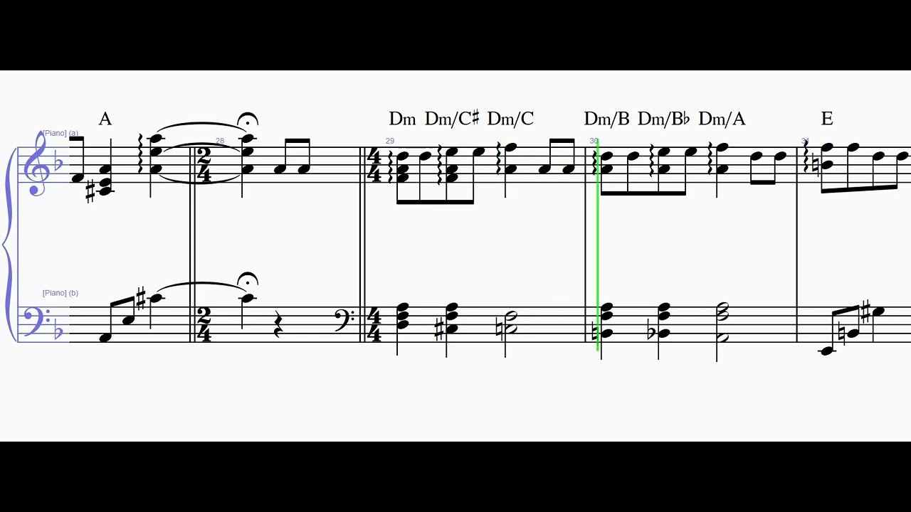 사랑의 찬가 F- Hymne à l'amour 피아노