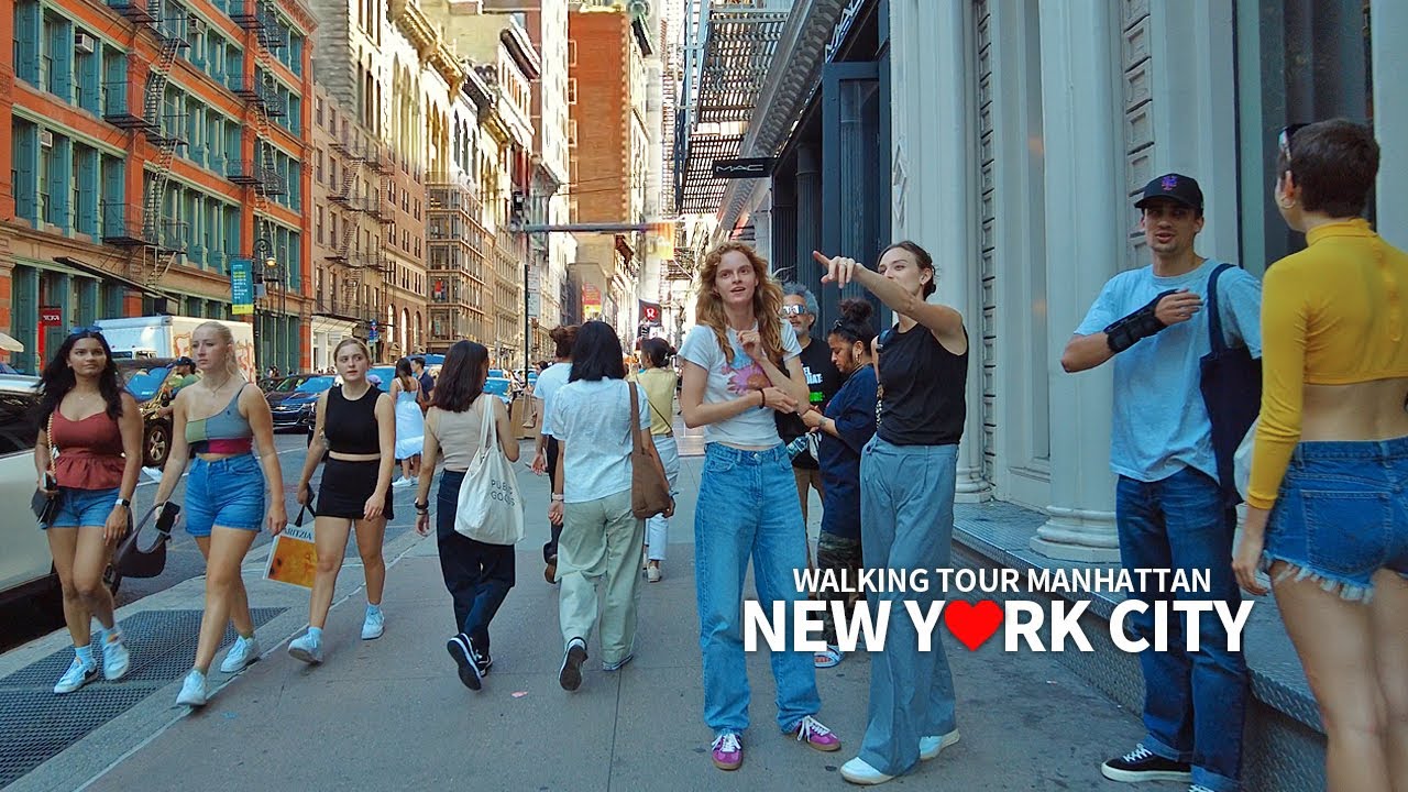 ⁣[4K] NEW YORK CITY - Manhattan Summer Walk, Church Street, Broadway & SoHo, NYC, Travel, USA
