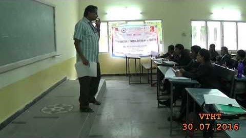 30 07 2016 VELTECH HIGHTECH DEPT OF IT GUEST LECTURE