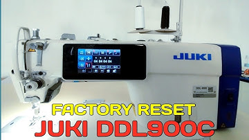 HOW TO RESET JUKI DDL900C SEWING MACHINE