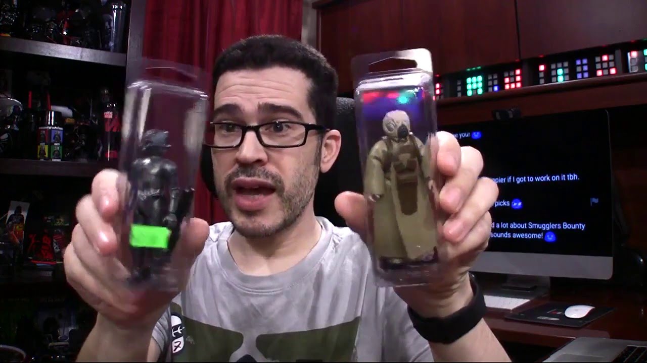 gadgets with small rotary blades 4-LOM vs Zuckuss - Vintage Star Wars Figures