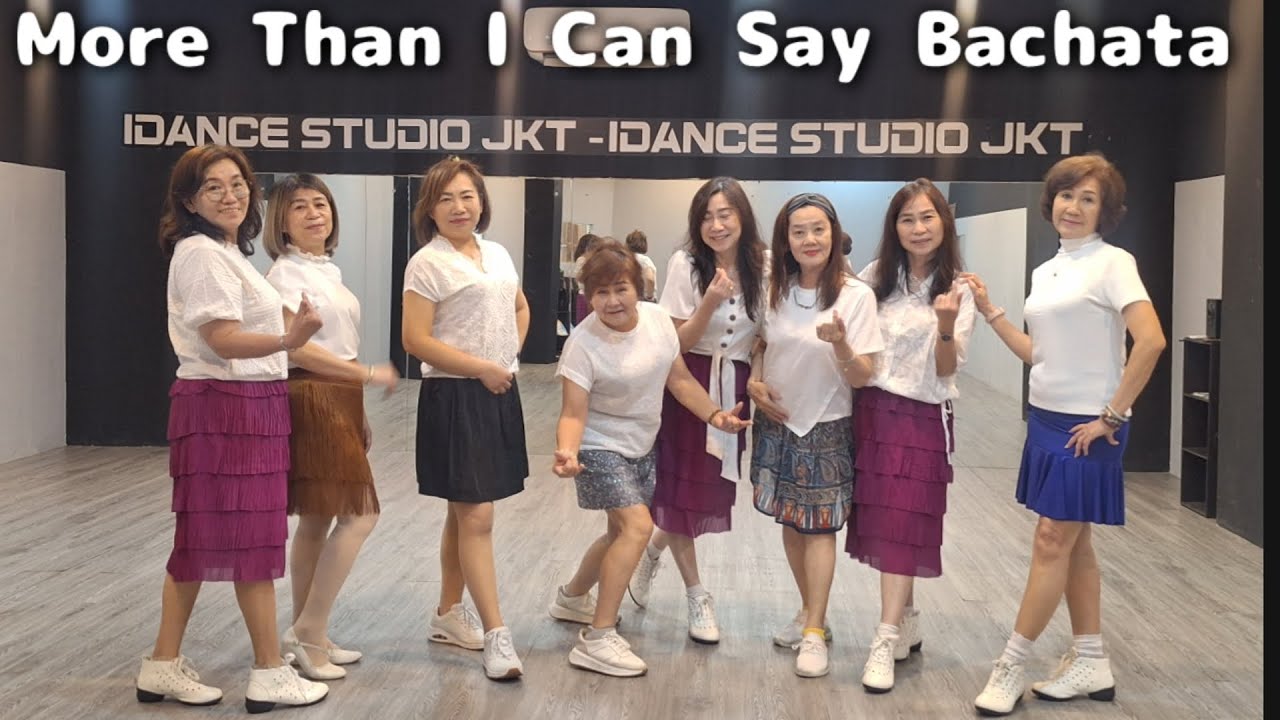 More Than I Can Say Bachata Line dance //ALD Community -  Happy Sweet