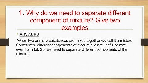 Class 6th Science Chapter 5: Seperation of Substances - question-Answers ( English Medium )