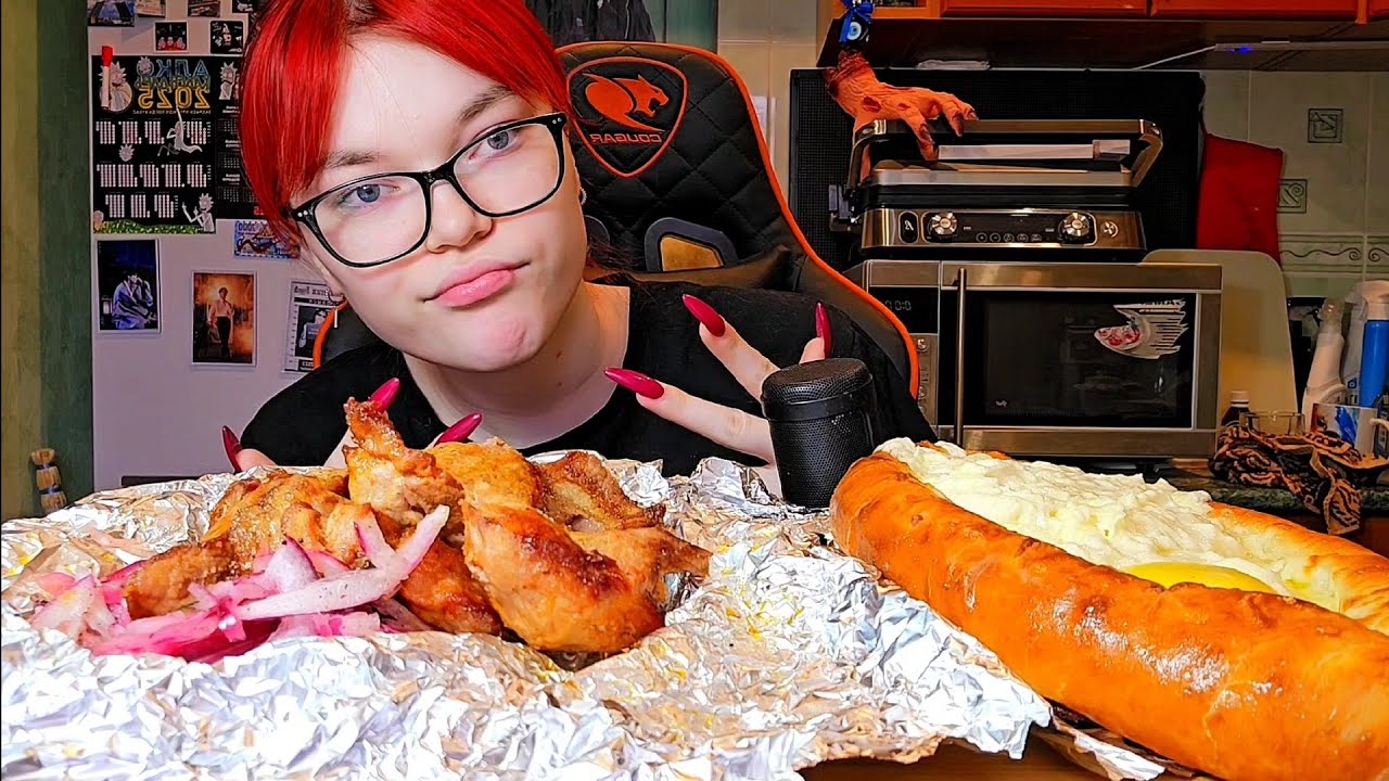 Мукбанг | Шашлыки и Хачапури по-аджарски | Обжор Асмр