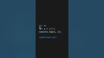 The difference between undefined and null in JavaScript!