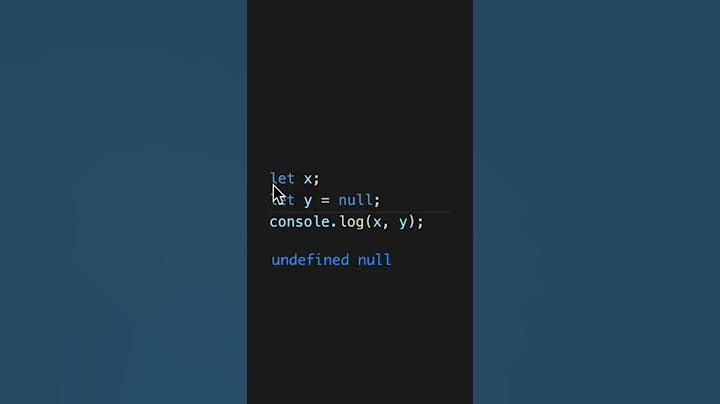 difference between undefined and null