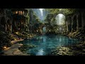Ancient Water Garden 🌿 Gentle Water Sounds with Soft Music for Deep Sleep &amp; Meditation (3 Hours)