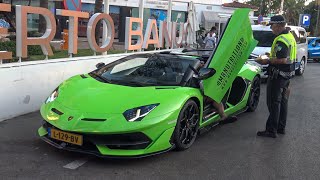 POLICE vs MOBICEP’s SUPERCAR! - SVJ Roadster Pulled Over in Puerto Banus!!