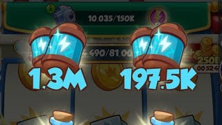 13m Spin Target Complete  Token Spree Done In Coin Master U0026 Thor Wheel Max Level Spin coinmaster 