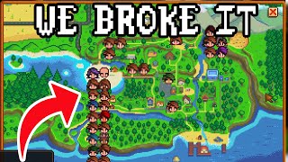 Stardew Valley But We Have 121 People On ONE FARM!