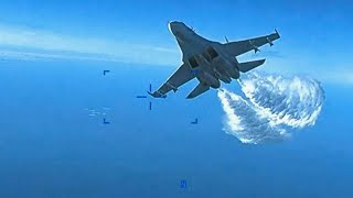 U.S. drone video: Pentagon released video of Russian jet dumping fuel on drone, hitting it