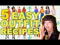 Nothing to wear try outfit recipes  5 easy outfit ideas for everyone