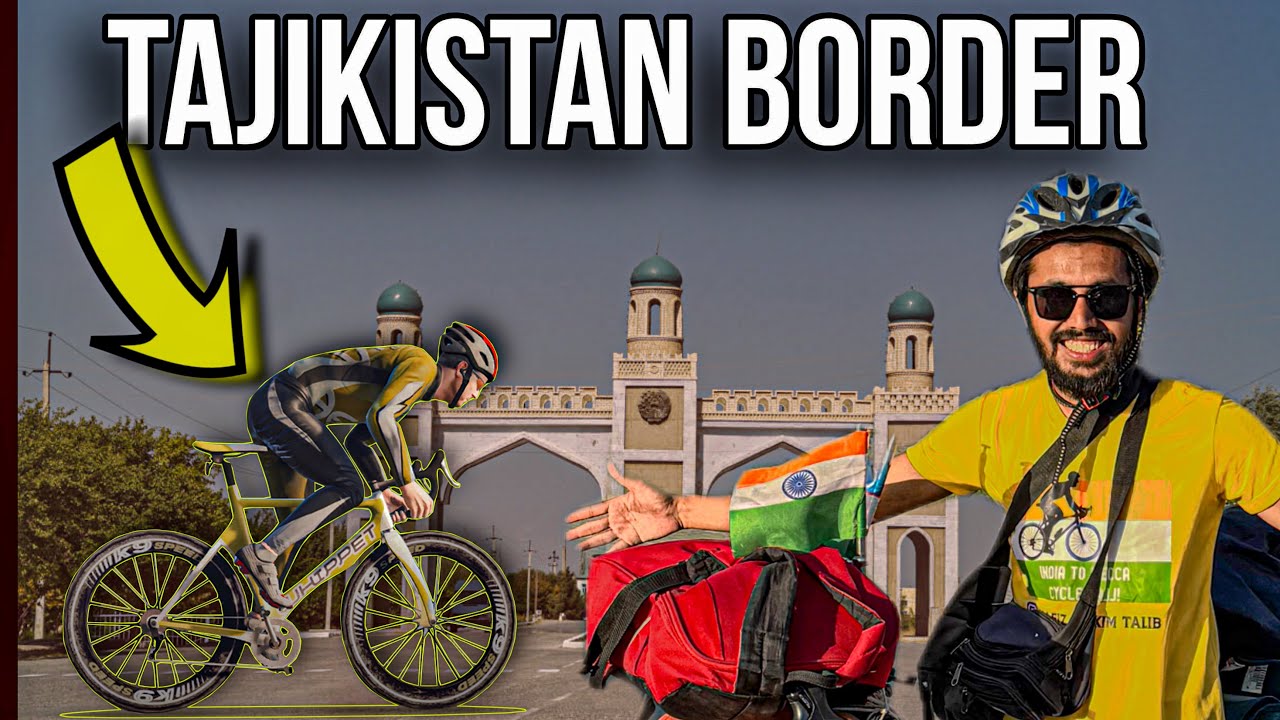 Uzbekistan to Tajikistan 🇹🇯 border crossing Video Cycle Hajj Hafiz Hakim Talib