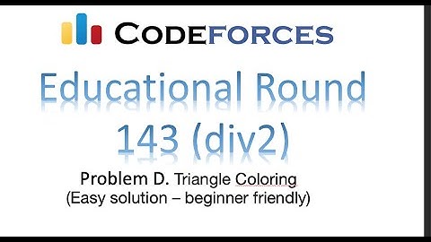 Problem D | Triangle Coloring | codeforces Educational round 143