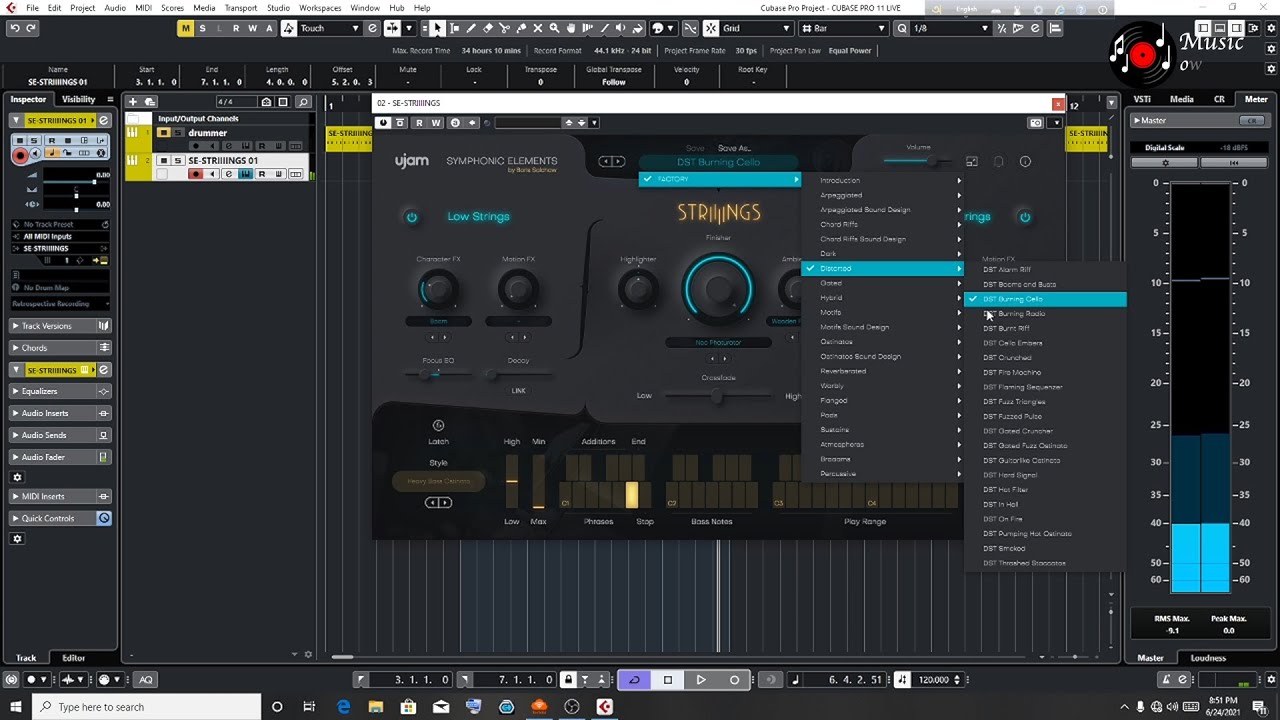 Ujam Strings Symphonic Elements STRIIIINGS Review Cubase Pro 11 Music