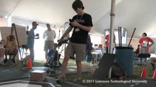 Robofest 2011 IGVC Invitational - Bioloid Hexapod Robot Sumo Demonstration and VCC Winners