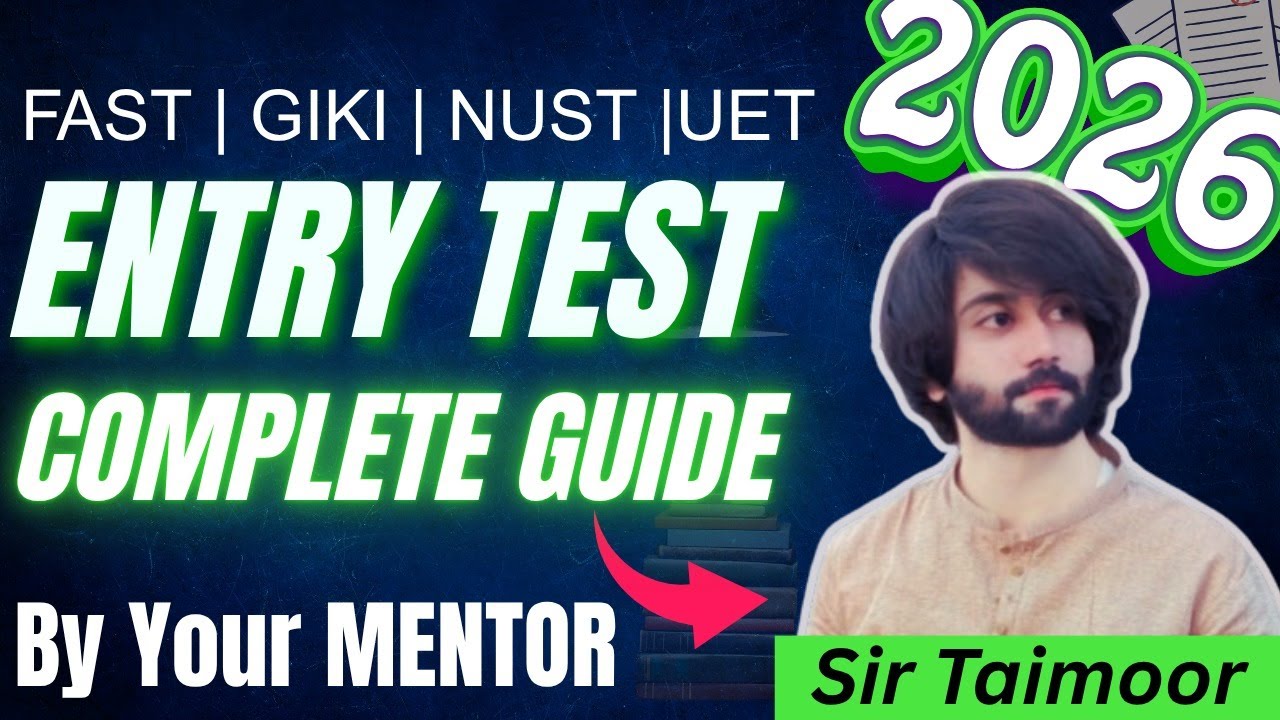 Sir Temoor 2026 Entry Test Preparation Complete Guide By Sir Taimoor I How to ...