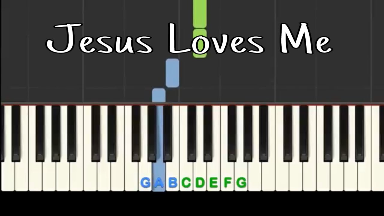 Jesus Loves Me easy piano tutorial with free sheet music