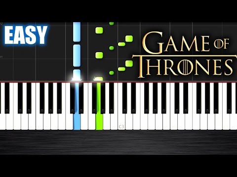 Game Of Thrones Theme - EASY Piano Tutorial by PlutaX - Synthesia