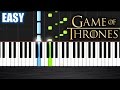 Game Of Thrones Theme - EASY Piano Tutorial by PlutaX - Synthesia