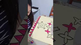 Kasuotan na may disenyong Etniko gamit ang manila paper😊MAPEH 4 (ARTS)