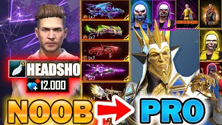 Free Fire new account to *PRO* MAX - look how it became😱🔥Ms Rainbow