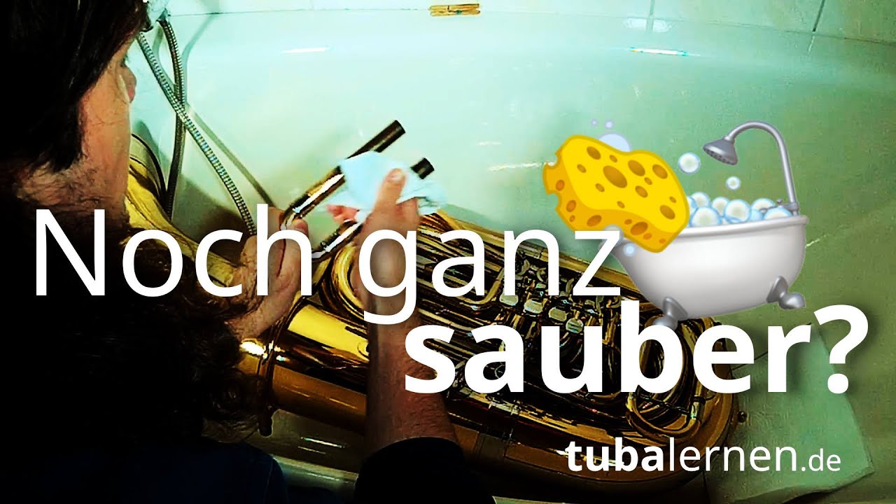 So reinige ich meine Tuba. Instrument, Ventile und Züge sauber machen.