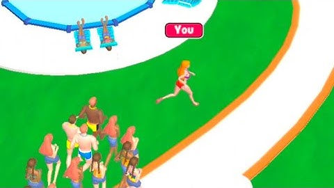 Hot tub Run ☺️ Updates All Level 🌴 🌴 Gameplay Walkthrough #game #gaming #asmrantistressgame