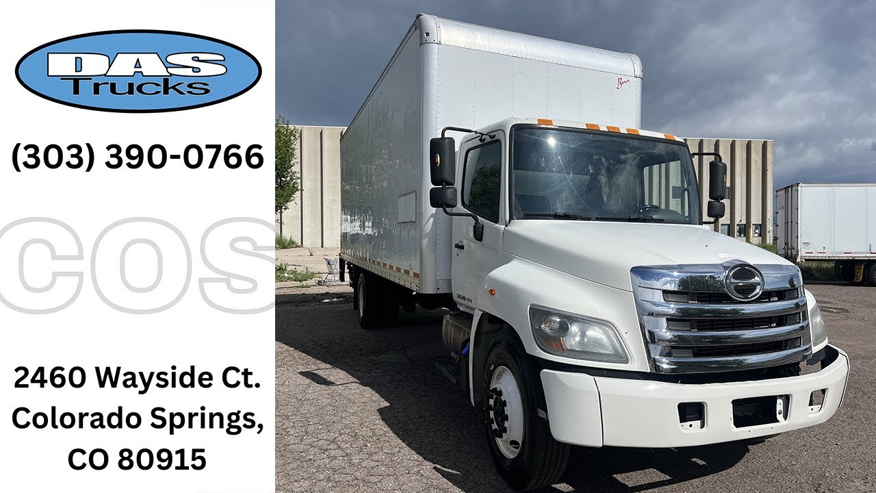 2014 Hino 268A - 26’ Box Truck W/ Liftgate + Ramp - 