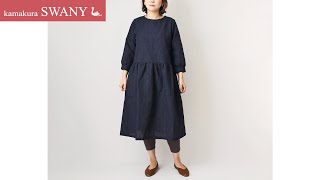 ソーイングセット】ローウエスト切替ギャザーワンピース LF1847