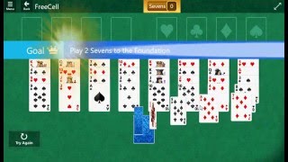 FreeCell\Easy I - Play 2 Sevens to the Foundation screenshot 5