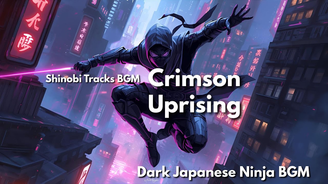 Crimson Uprising | Dark Japanese Ninja BGM for Focus & Inspiration – Shinobi Tracks BGM