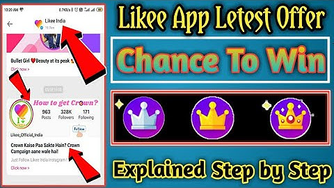 How To Get Crown K3,K2,K1 On Likee App//Like App Par Crown Kaise Milta hai//Crown Kaise Milega Likee