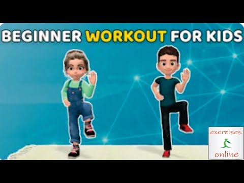 EASY FULL BODY WORKOUT FOR BEGINNERS   KIDS WORKOUT AT HOME/სრული სხეულის მარტივი ვარჯიში დამწყებთ