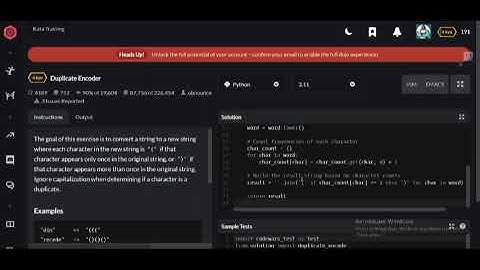 Codewars | Duplicate Encoder | Python 6 kyu
