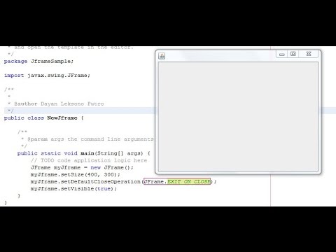 how to use jFrame in java swing programing for beginners - YouTube