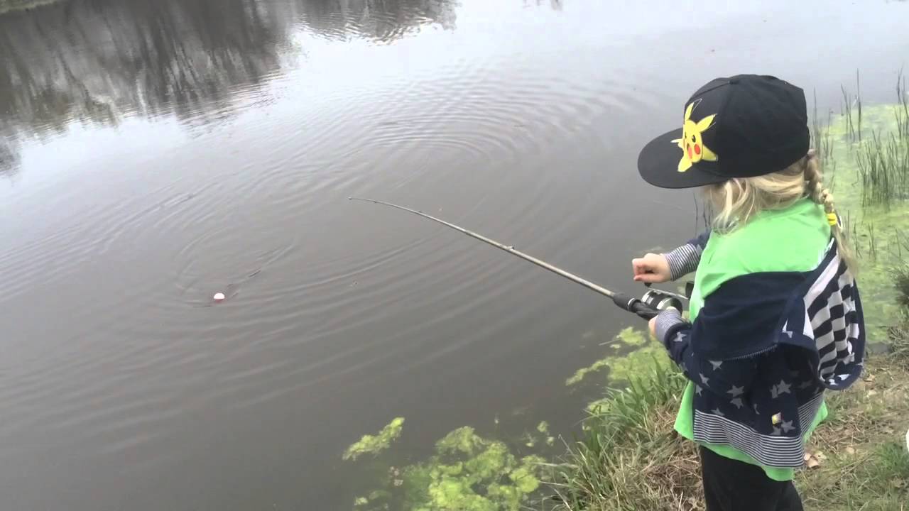 Violet catches her first fish! YouTube