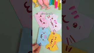 Envelope de gatinho fácil | Papel | LOVELY ART DIY#diypapercraft #envelope #gatinhofofo