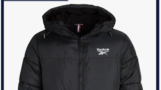 Reebok Mens Winter Jacket Warm Heavyweight Mens Winter Coat - Wind Water Resistant Insulated