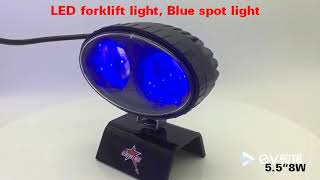 Blue Forklift Safety Lights